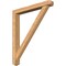 Ekena Millwork Traditional Arts and Crafts Smooth Bracket w/ Offset Brace, Western Red Cedar, 5 1/2"W x 42"D x 48"H BKT0604X42X48TRA03SWR - alternate 1